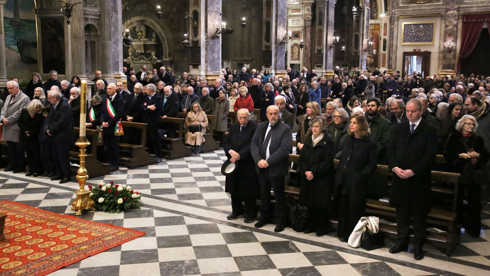 Il funerale di Antonio Paolucci (New Press Photo)