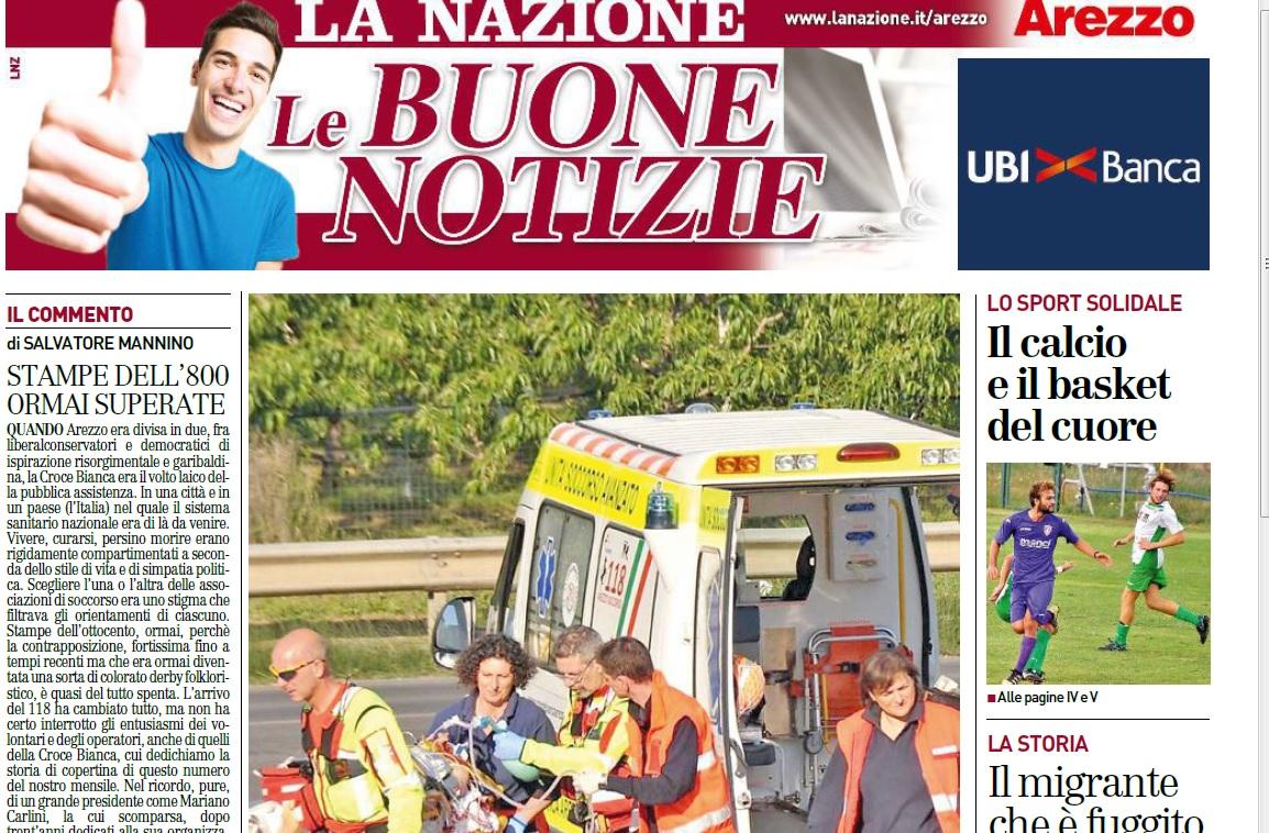 Buone notizie oggi con La Nazione il supplemento gratis di 12 pagine