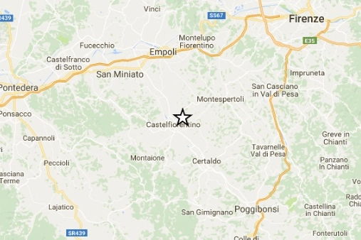 Terremoto con epicentro a Castelfiorentino