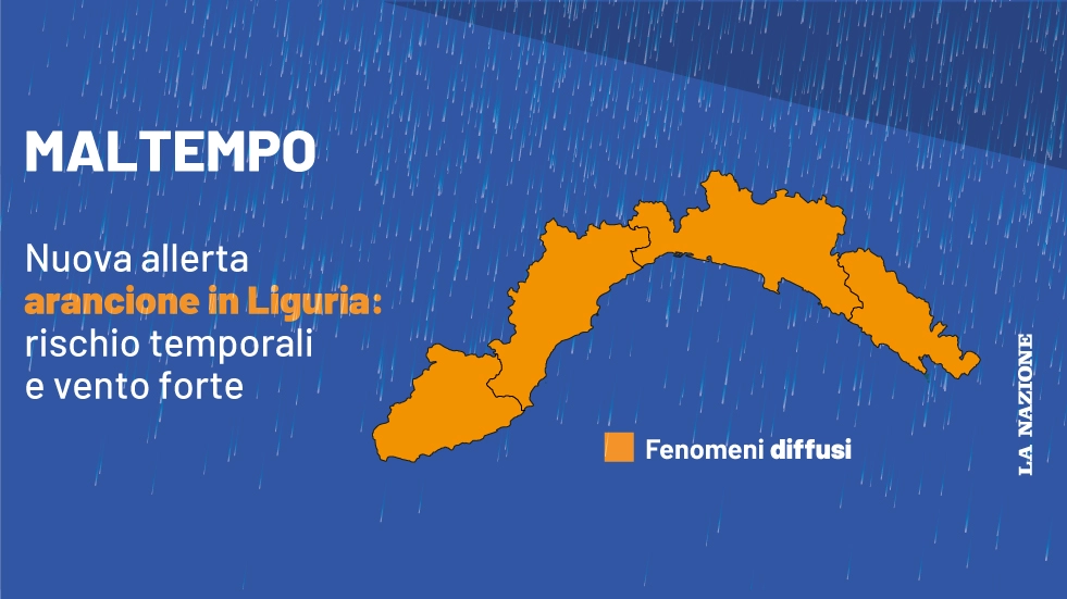 Maltempo in Liguria, nuova allerta arancione