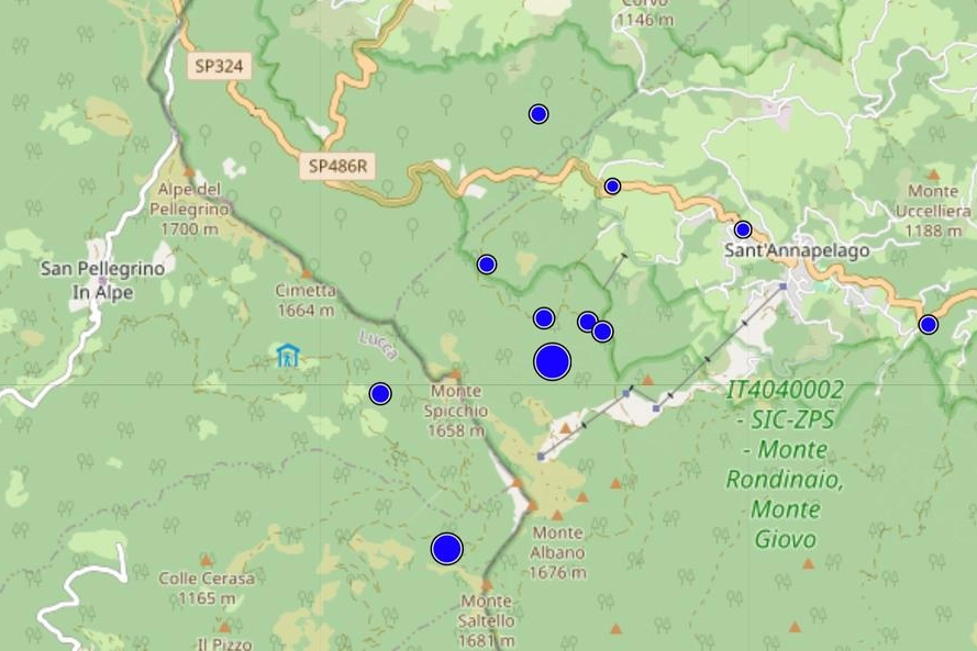 Scosse di terremoto in Garfagnana