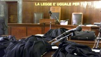 Un'aula di tribunale (Foto d'archivio)