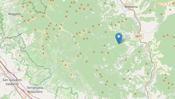 Terremoto a Talla, in Casentino. La geolocalizzazione nella mappa dell'Ingv