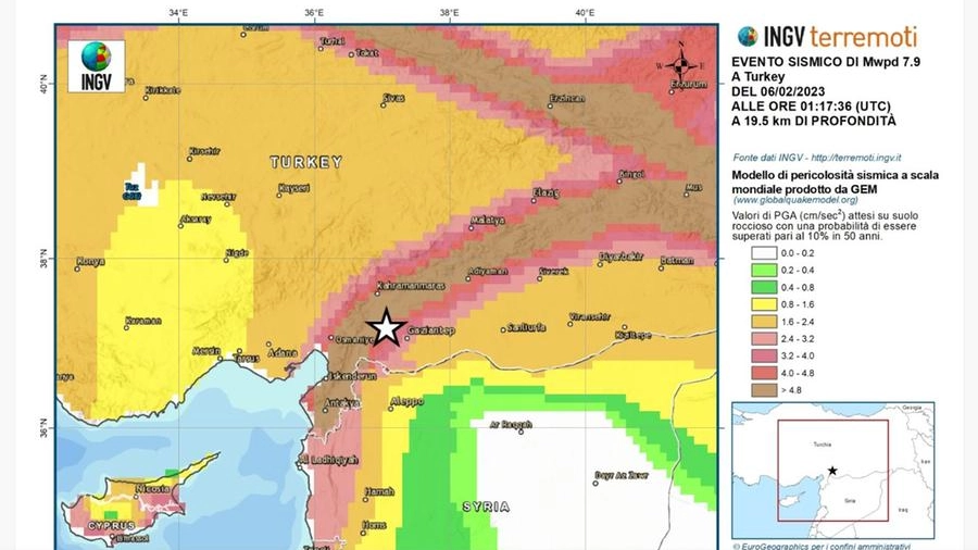 Terremoto in Turchia e Siria: l'epicentro nel punto d'incontro tra tre placche