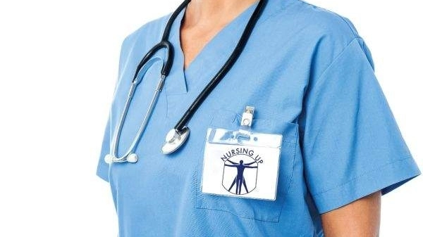 Un'infermiera del sindacato Nursing Up