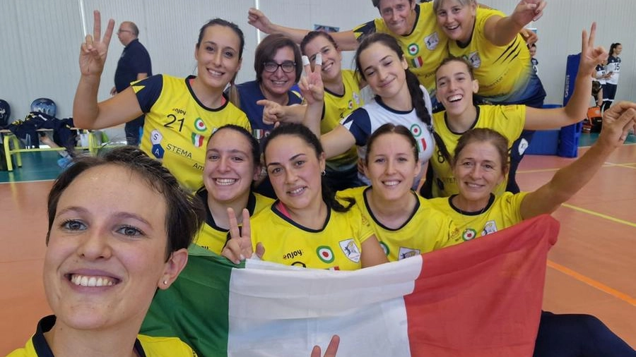 Le ragazze del Dream Volley festeggiano la vittoria della Supercoppa Italiana