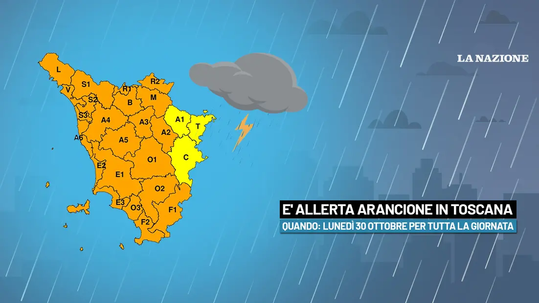 Allerta Arancione In Toscana Lunedì 30 Ottobre: Violenta Perturbazione ...