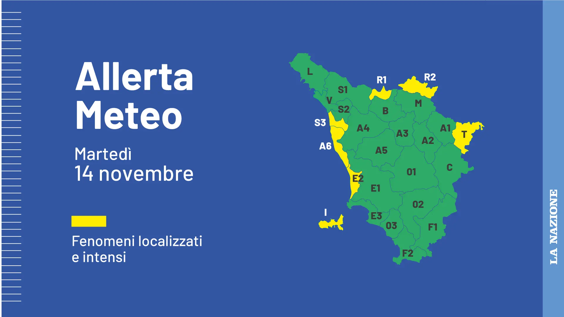 Meteo Toscana, Allerta Gialla Per Martedì 14 Novembre: Vento Forte E ...