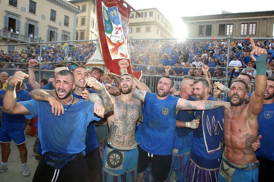 La festa degli Azzurri (New Press Photo)