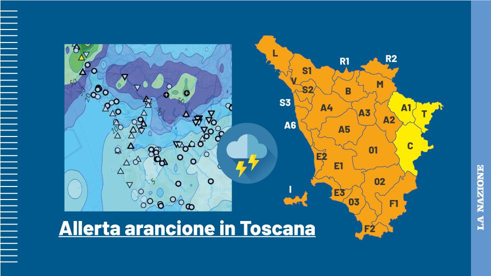 Allerta Meteo Arancione In Toscana, Alberi Caduti E Smottamenti. Sale ...