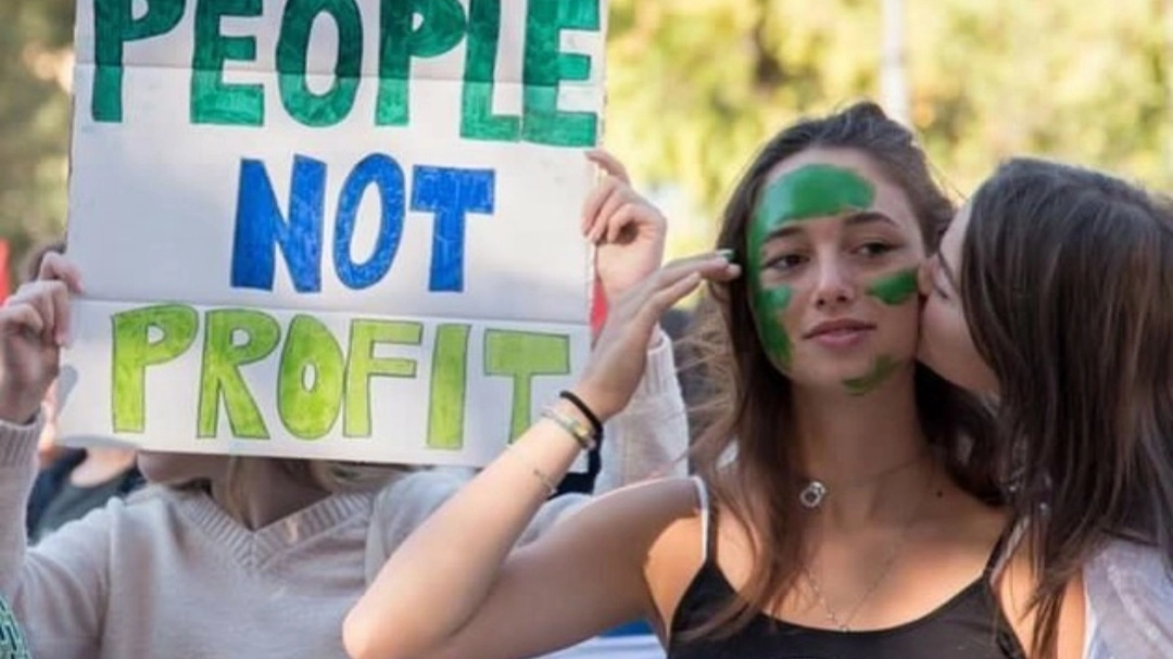 Manifestanti per il clima (foto da Facebook)