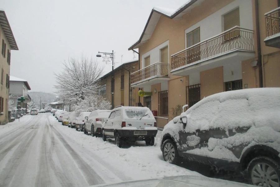 Badia Tedalda imbiancata dalla neve