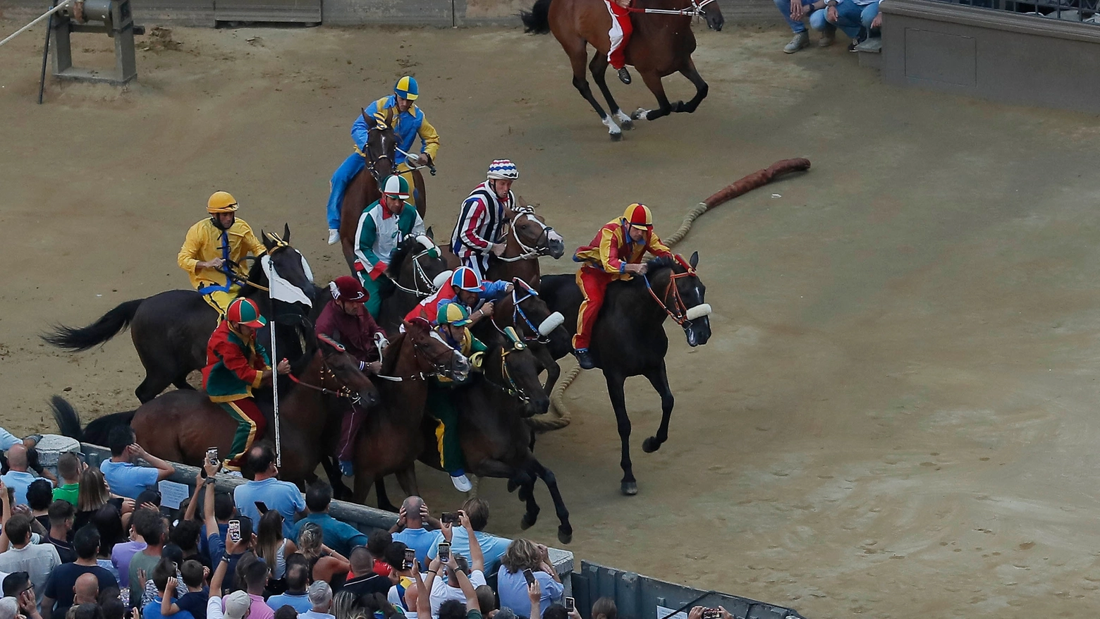 Palio dell'Assunta, la prima prova (Foto Lazzeroni)