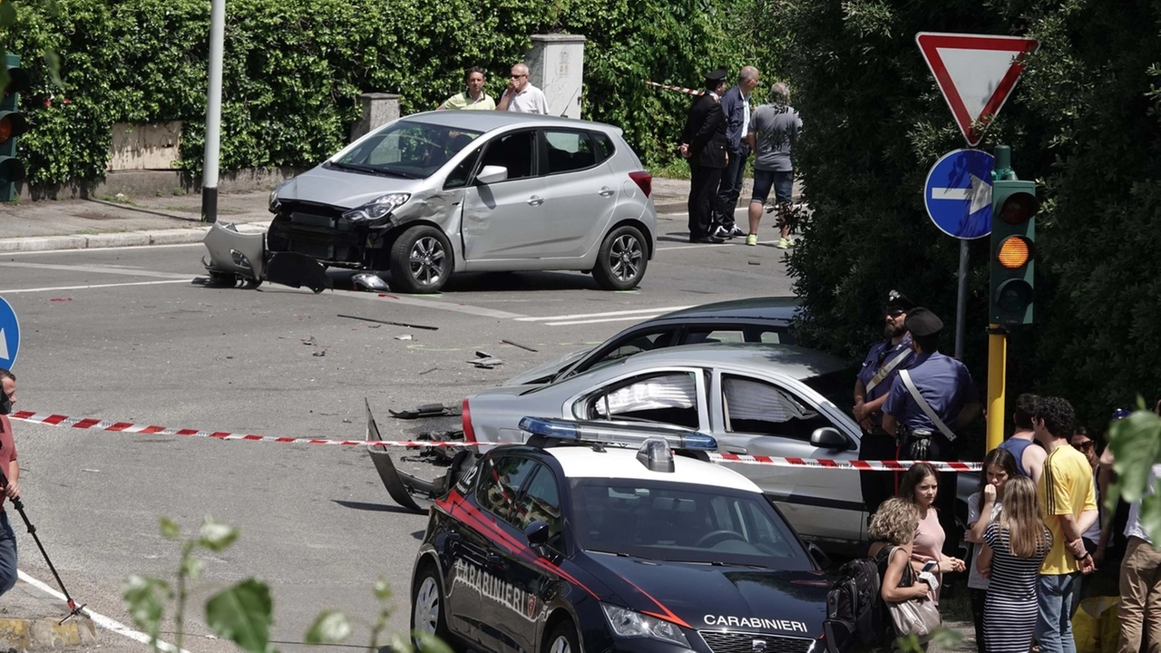 Inseguimento e spari a Firenze (foto Gianluca Moggi / NewPressPhoto)