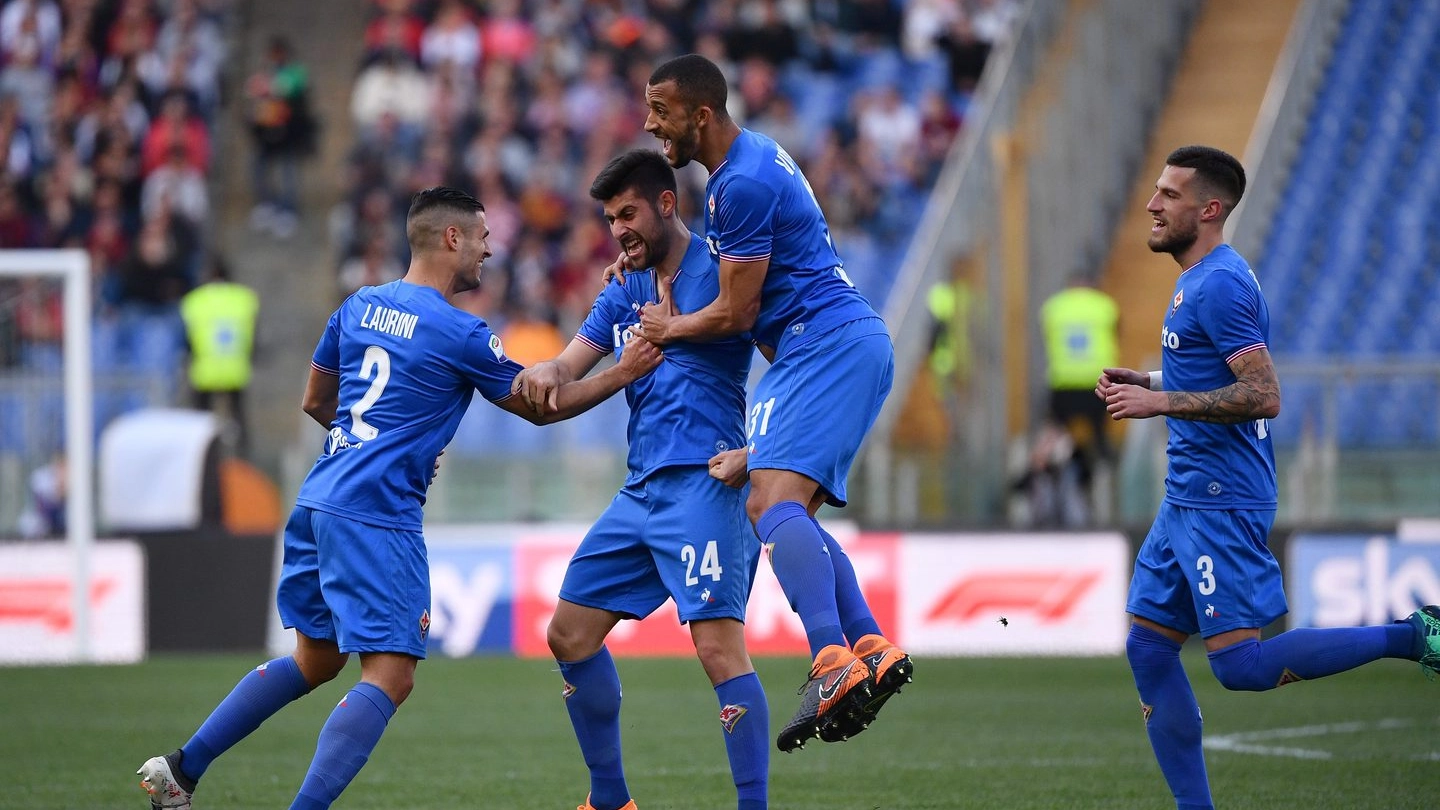 L'esultanza dopo il gol di Benassi (Foto Lapresse)