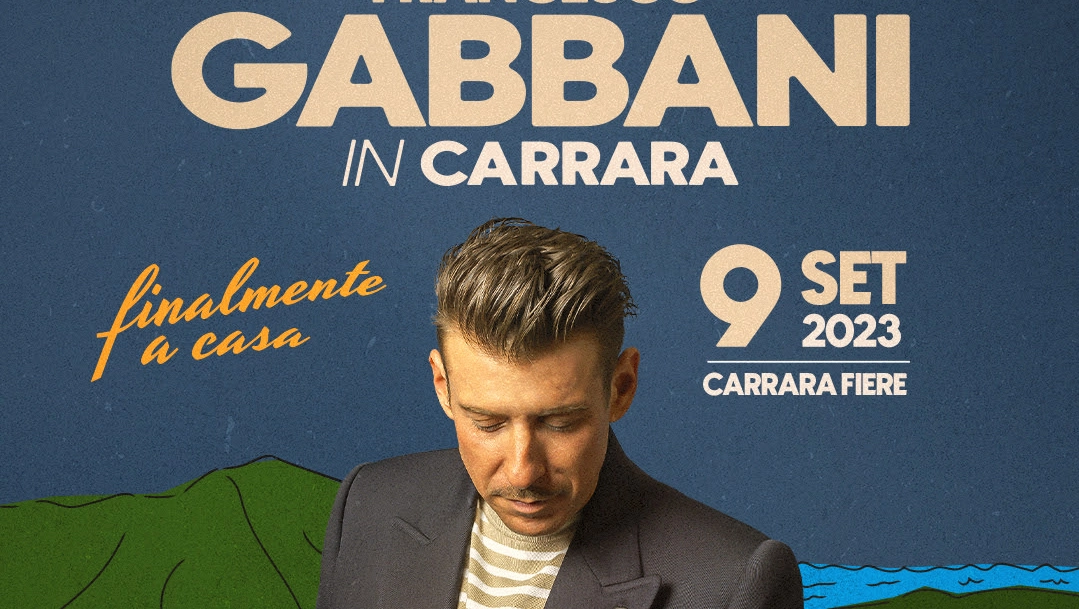 Gabbani in concerto nella sua Carrara: “Sarà speciale, lo aspetto da anni”