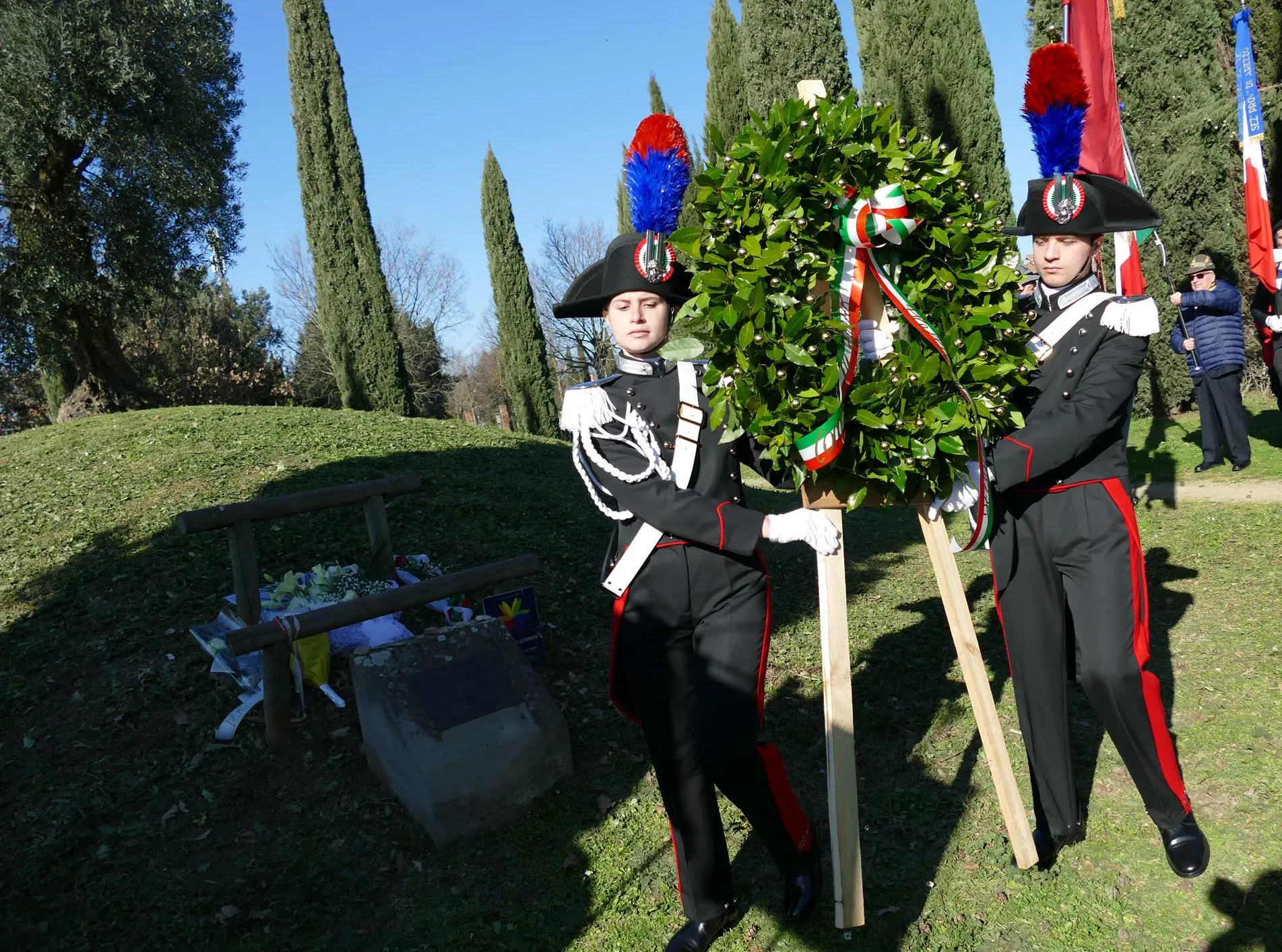 Giornata della Memoria al cimitero ebraico. Ghinelli