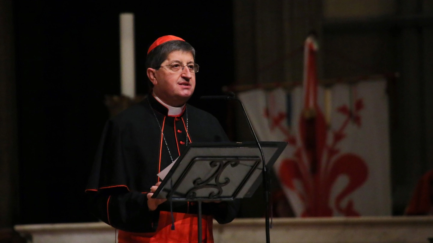 Il cardinale, arcivescovo di Firenze, Giuseppe Betori (Marco Mori/New Press Photo)