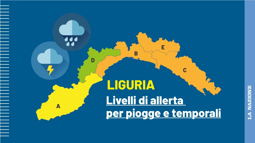 Allerta meteo in Liguria