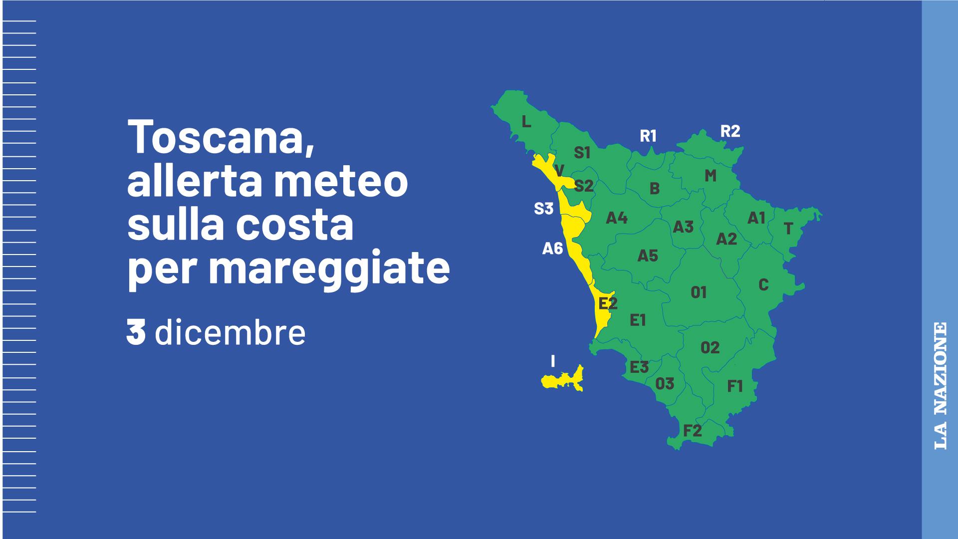 Toscana, Allerta Meteo Gialla Sulla Costa Per Mareggiate