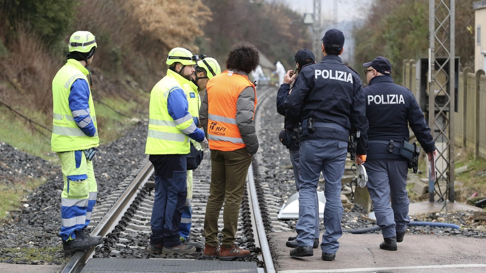 Il luogo dell'incidente (foto Crocchioni)