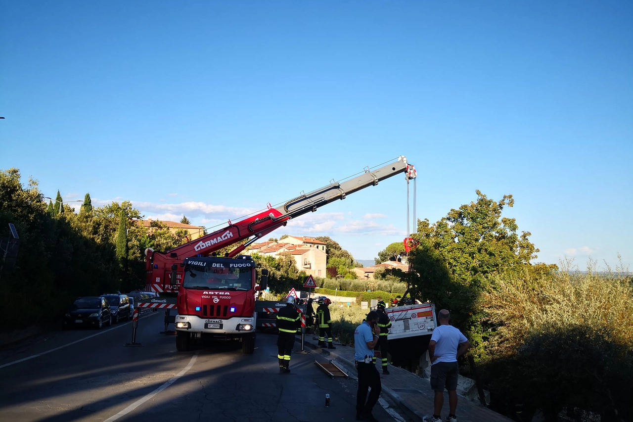 La scena dell'incidente