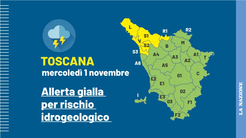 Maltempo In Toscana, Allerta Gialla Mercoledì 1 Novembre Per Rischio ...