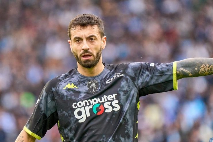 Ciccio Caputo è tornato a segnare in maglia azzurra (foto Empoli Fc)