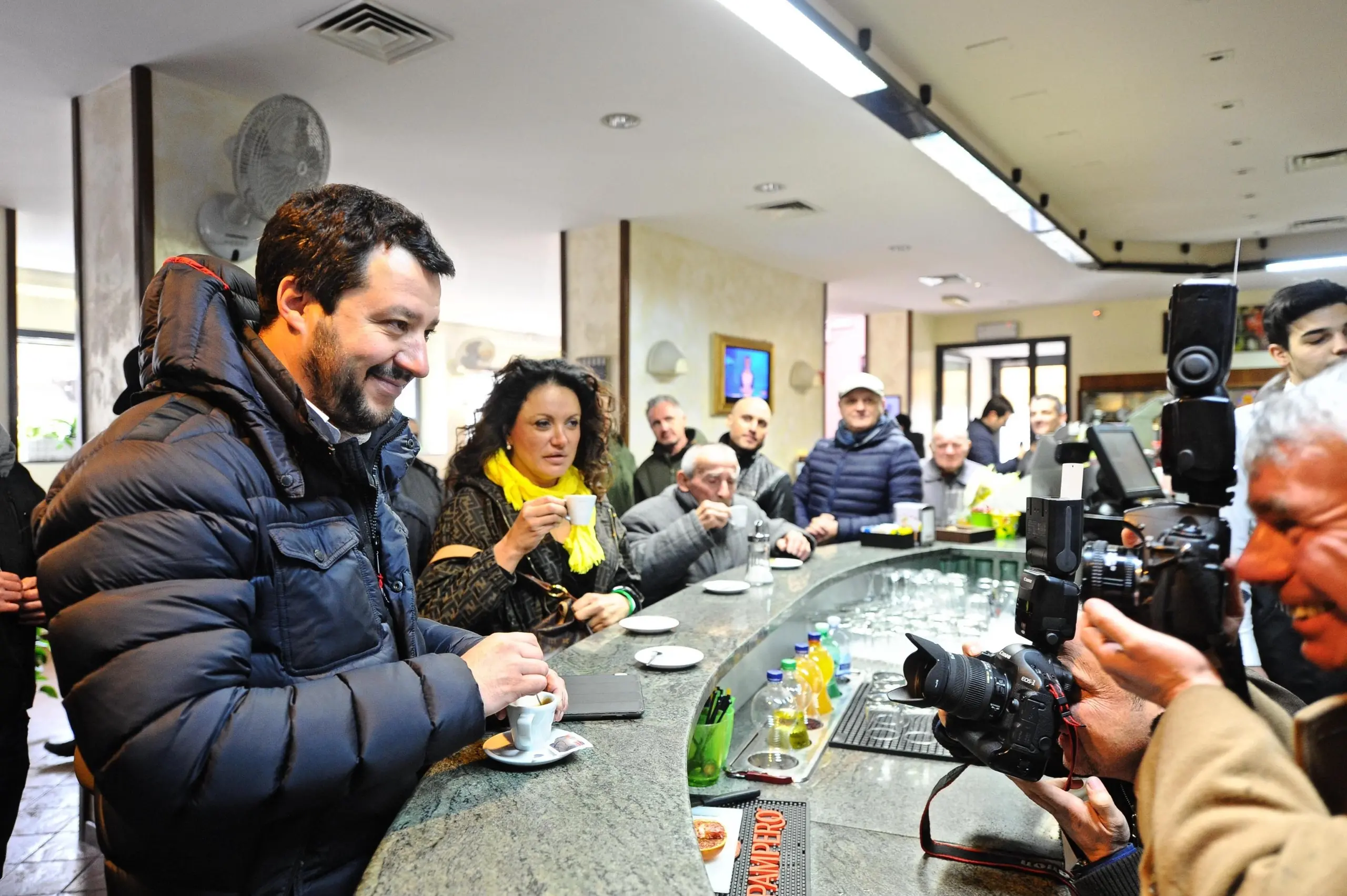 Matteo Salvini fa tappa a Incisa Valdarno