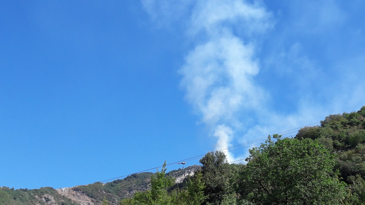 L'incendio sopra Torano