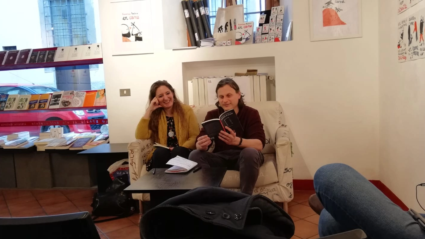 Martina Colligiani alla presentazione del libro a Lo Spazio