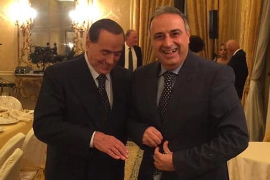 Danilo Mariani con Silvio Berlusconi