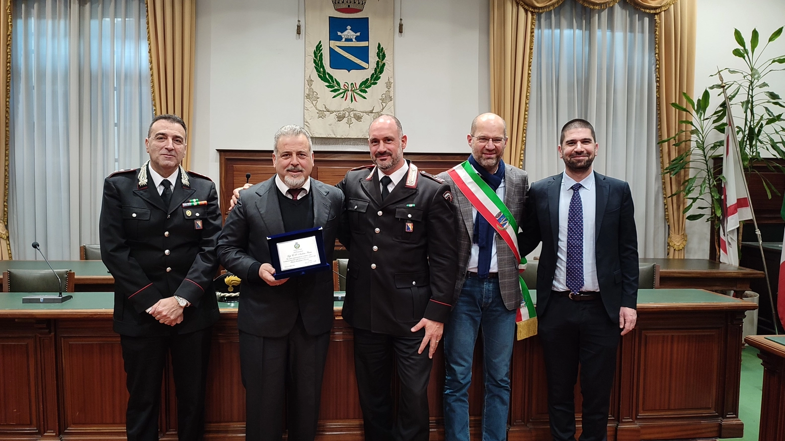 Il saluto ad Andrea Berci nuovo comandante della stazione carabinieri Navacchio