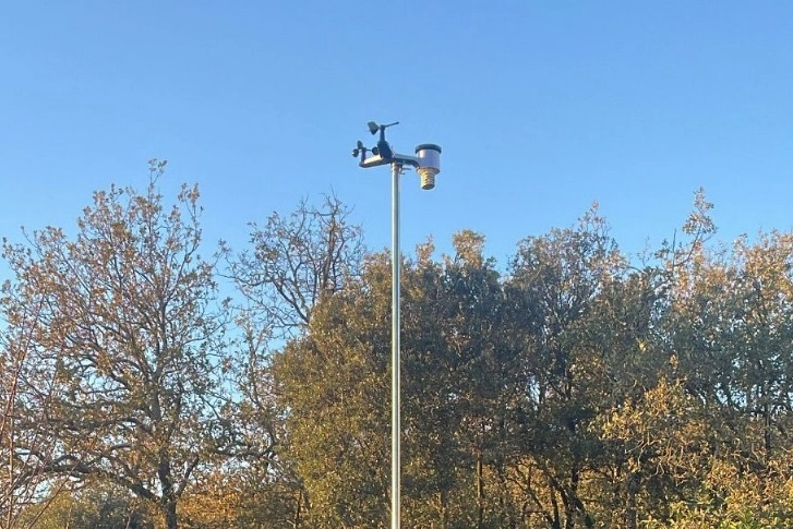 La stazione meteo a San Baronto