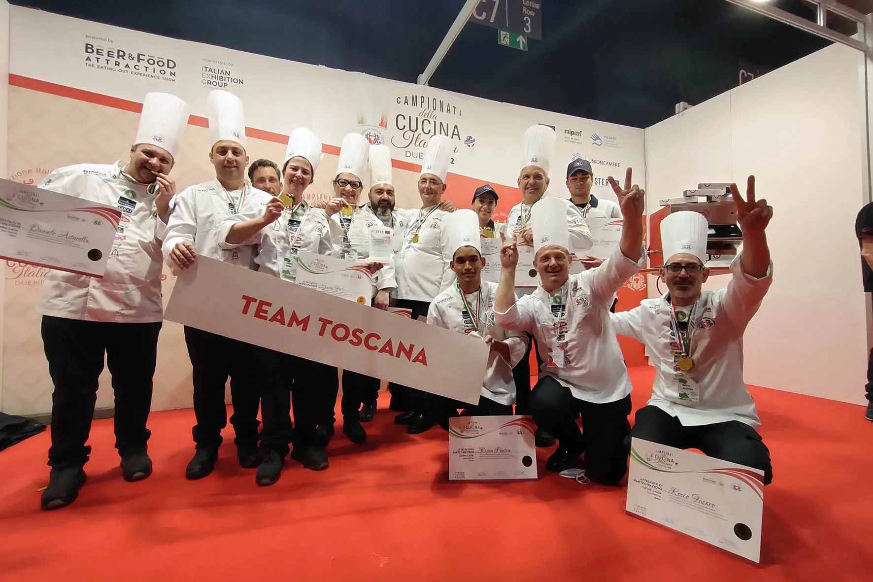 Pioggia di premi per i cuochi aretini ai Campionati della Cucina