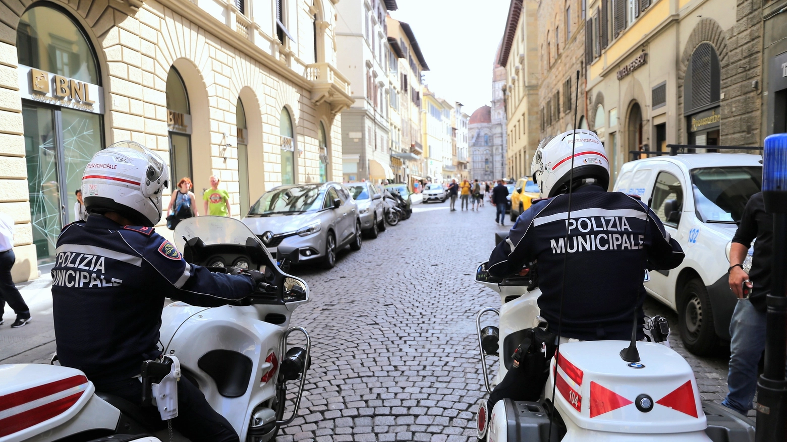 La polizia municipale di Firenze