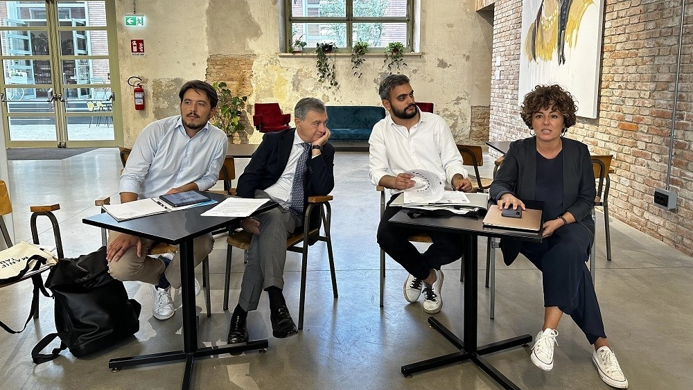 Da sinistra Andrea Giorgio, Gabriele Gori, Cosimo Guccione, Francesca Mazzocchi