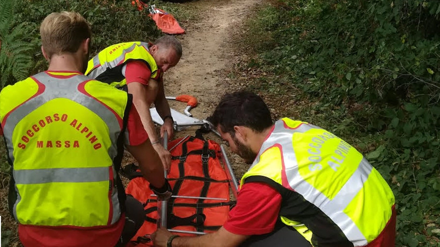 Un intervento del Soccorso Alpino e speleologico toscano