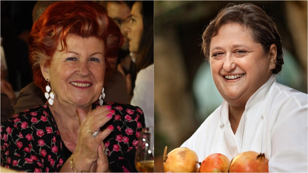 Da sinistra, Annie Feolde di Enoteca Pinchiorri e Valeria Piccini, chef del ristorante Da Caino