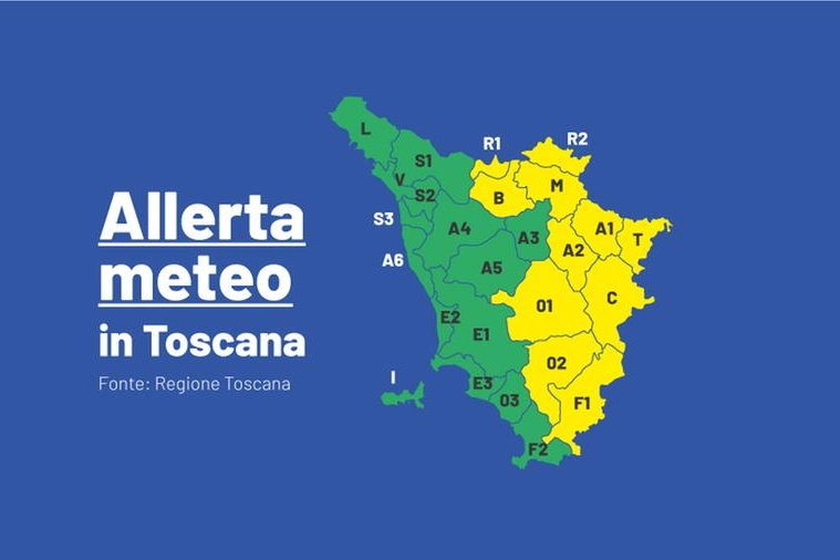 Ancora allerta meteo per neve in Toscana