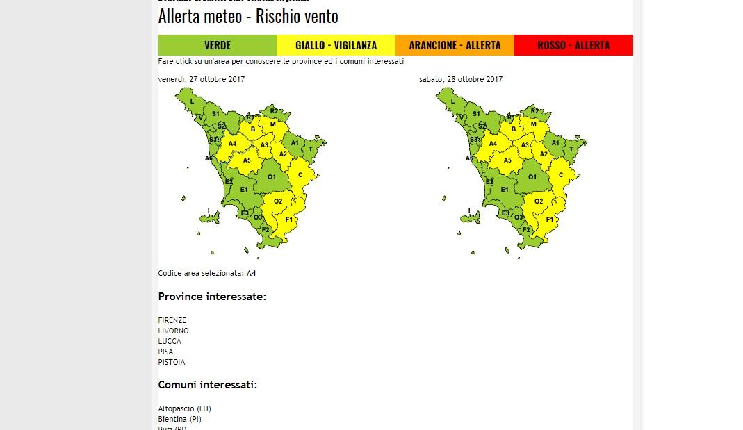 Allerta Vento Forte Nella Notte, Ecco Dove