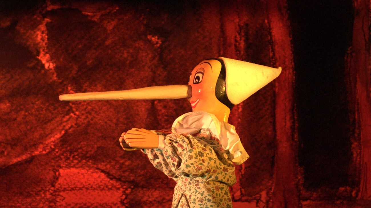Pinocchio in una rappresentazione teatrale