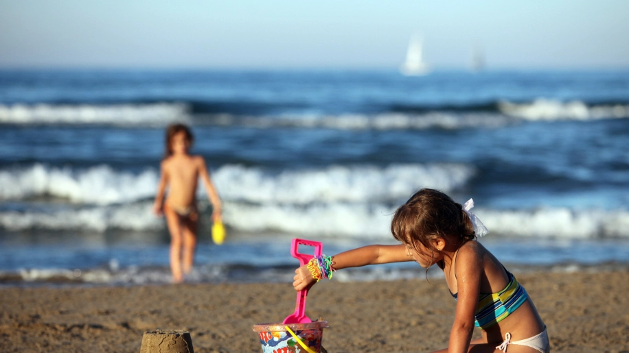 In spiaggia