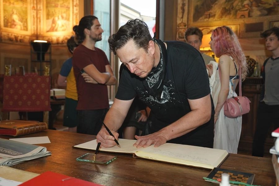 Elon Musk a Palazzo Vecchio