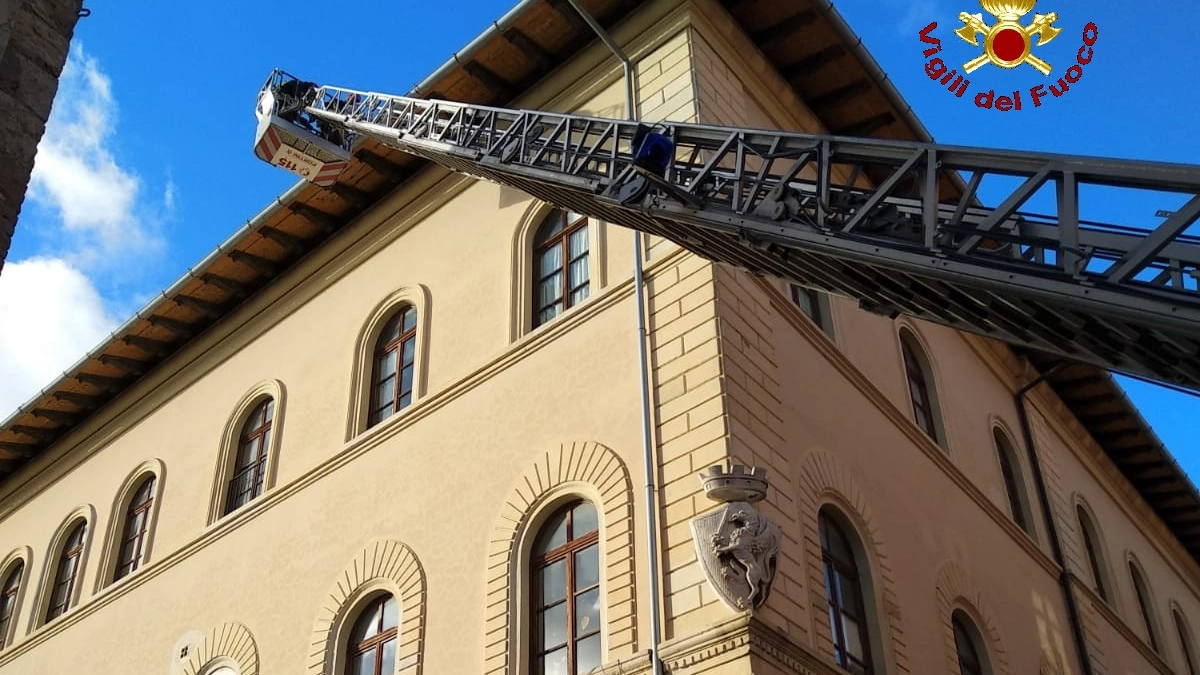 L'intervento dei vigili del fuoco