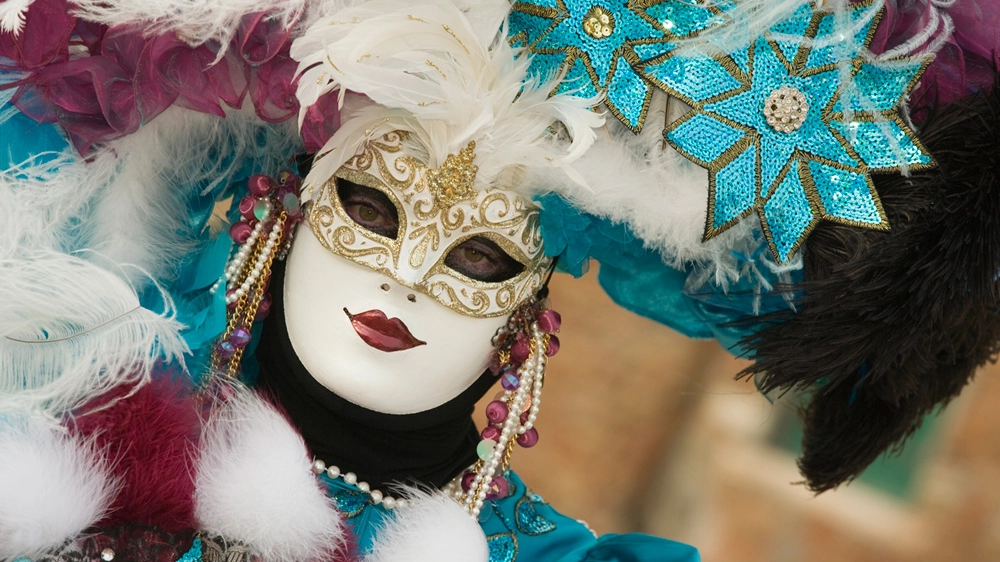 Una maschera di carnevale