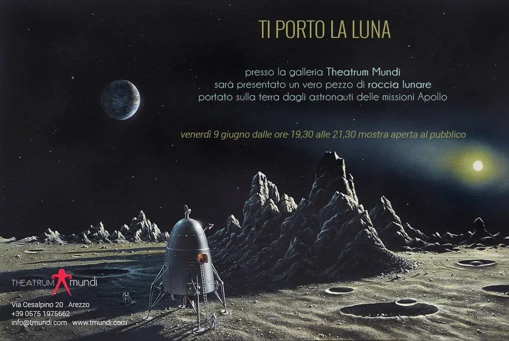 Un frammento di «Luna» dalla Nasa in mostra in città