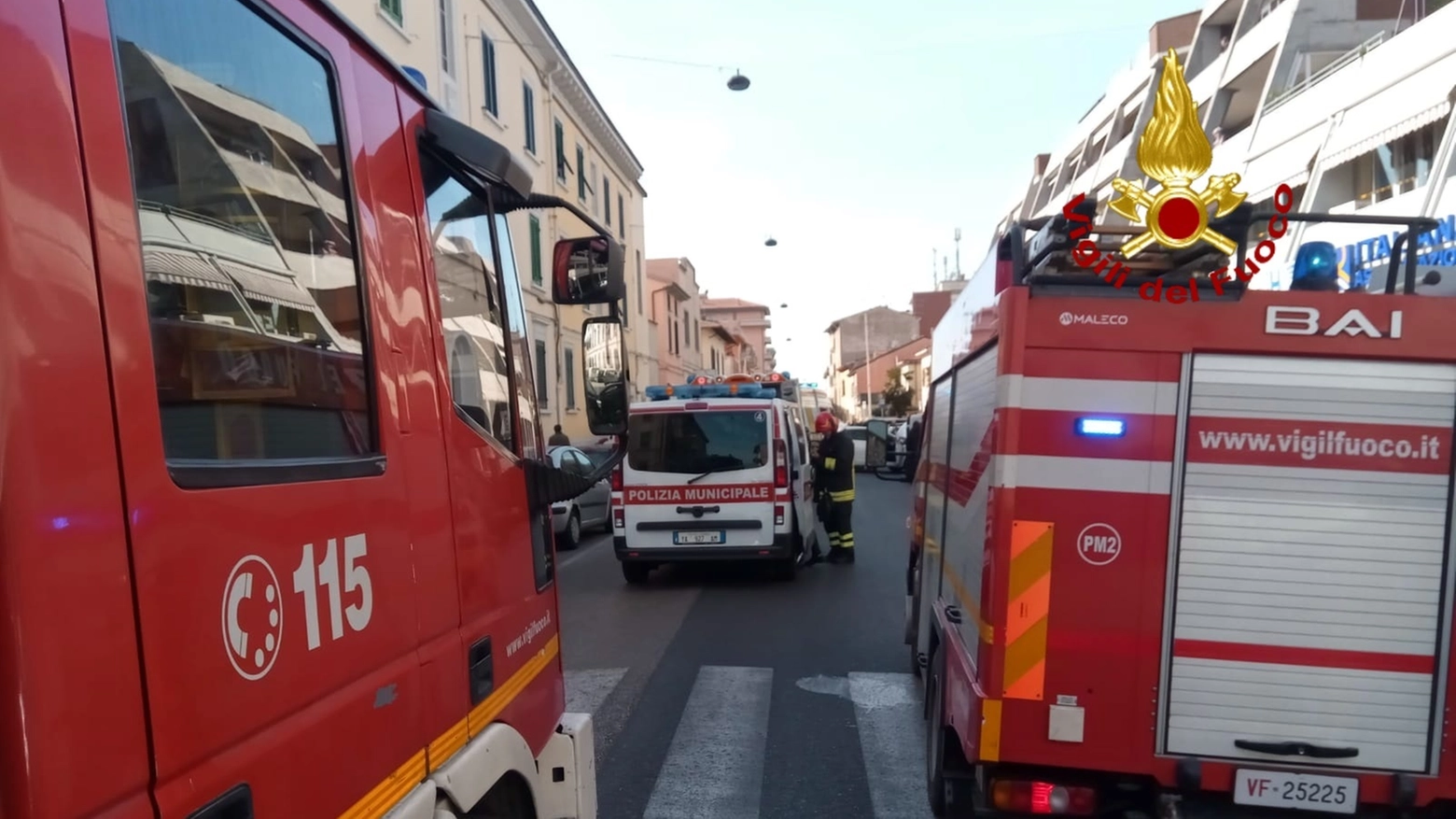 Incidente stradale in via Filicaia