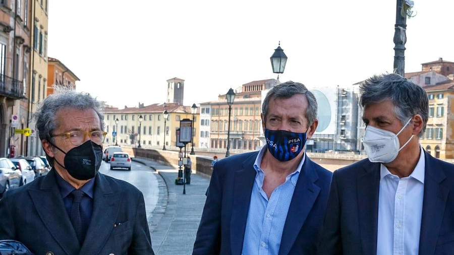 Alex Knaster con Giuseppe Corrado e Marco Lippi (foto Del Punta per Valtriani)