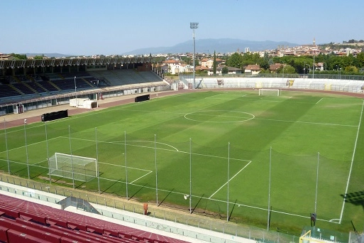 Lo stadio Comunale di Arezzo